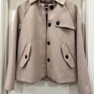 Abercrombie & Fitch Women’s Wool Blend Swing Coat in Beige